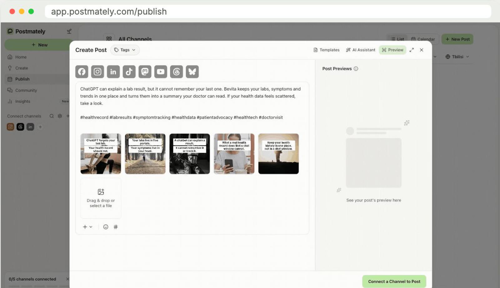 TikTok slideshow builder, from a page URL to five rendered slides